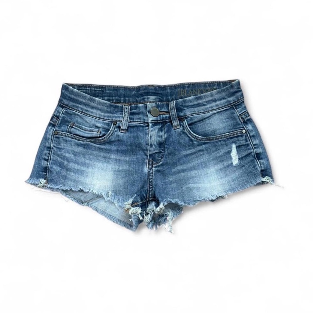 Blank NYC Distressed Blue Jean Shorts